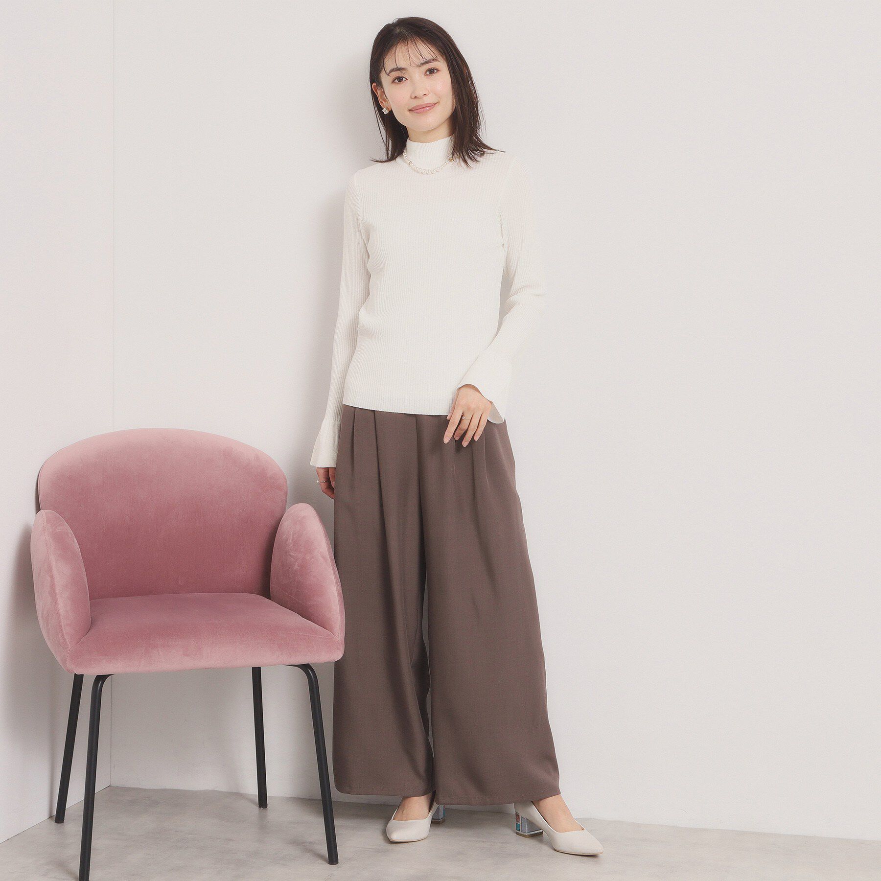 ITS&rsquo;DEMO「【手洗い可】スパンコールリブニット」|ニット・セーター|