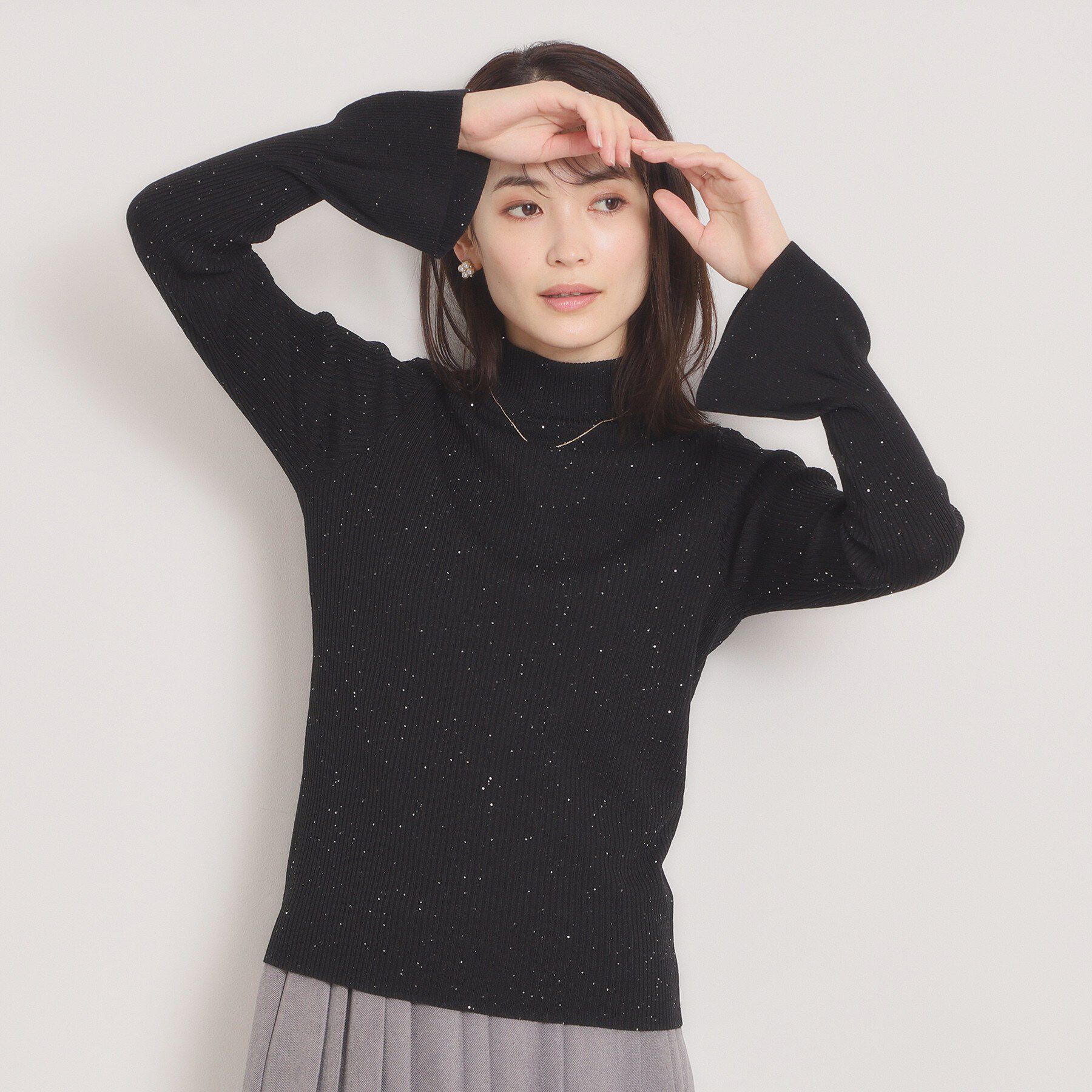 ITS&rsquo;DEMO「【手洗い可】スパンコールリブニット」|ニット・セーター|