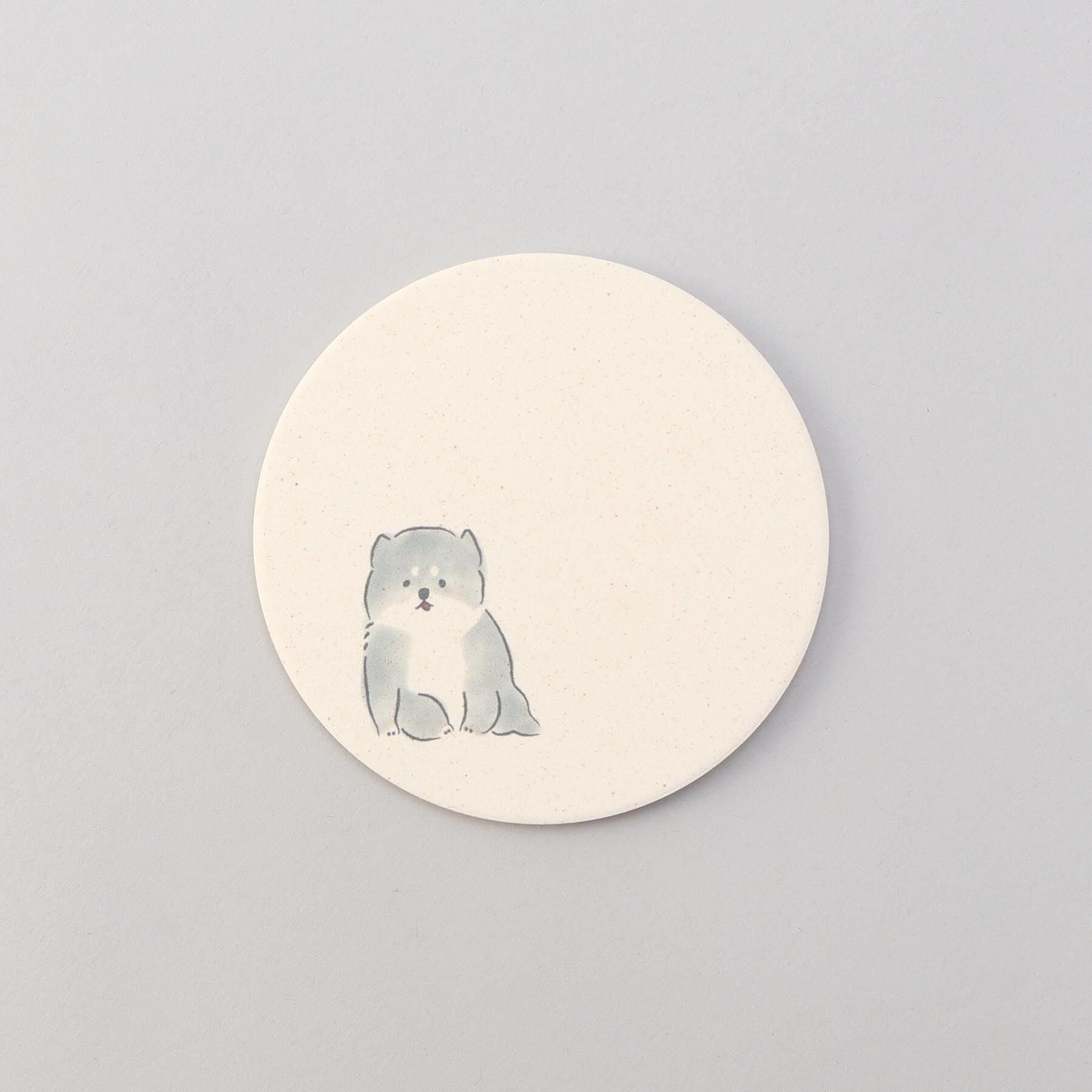 212 KITCHEN STORE「陶器珪藻土コースター mameshiba きょとん」|食器・キッチングッズ|