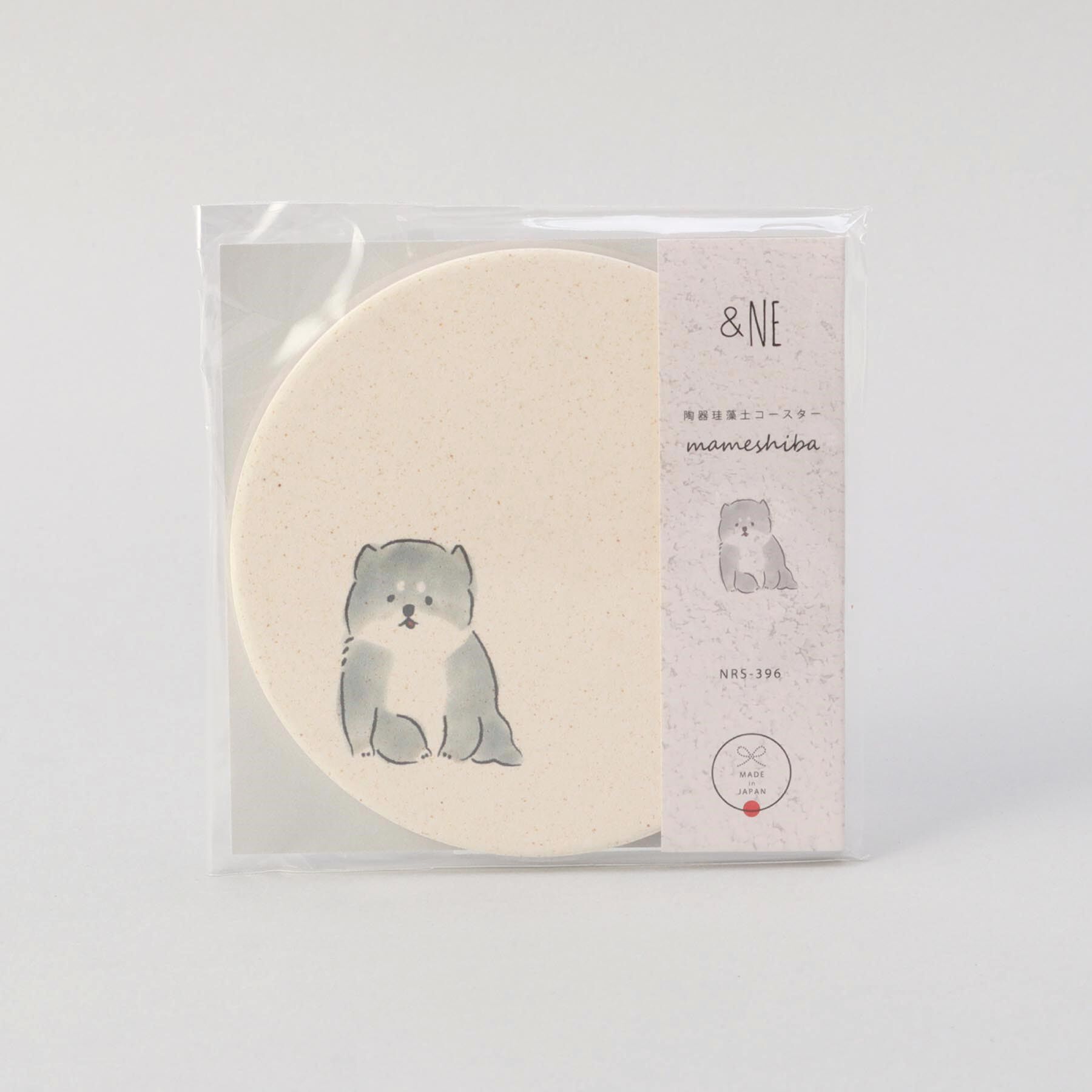 212 KITCHEN STORE「陶器珪藻土コースター mameshiba きょとん」|食器・キッチングッズ|