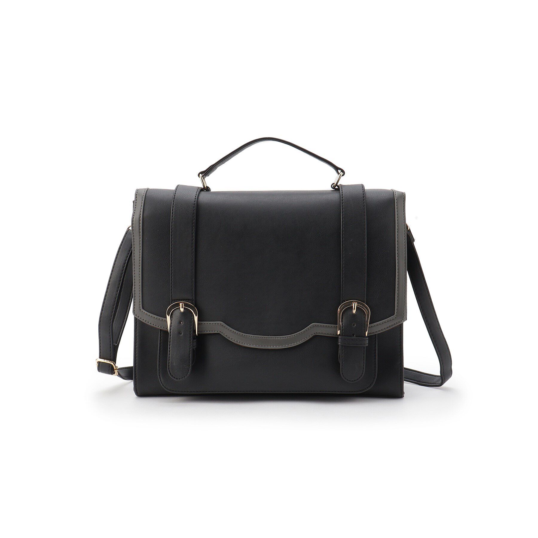 Ober Tashe「スカラップサッチェル」|リュック|ﾌﾞﾗｯｸ(019)