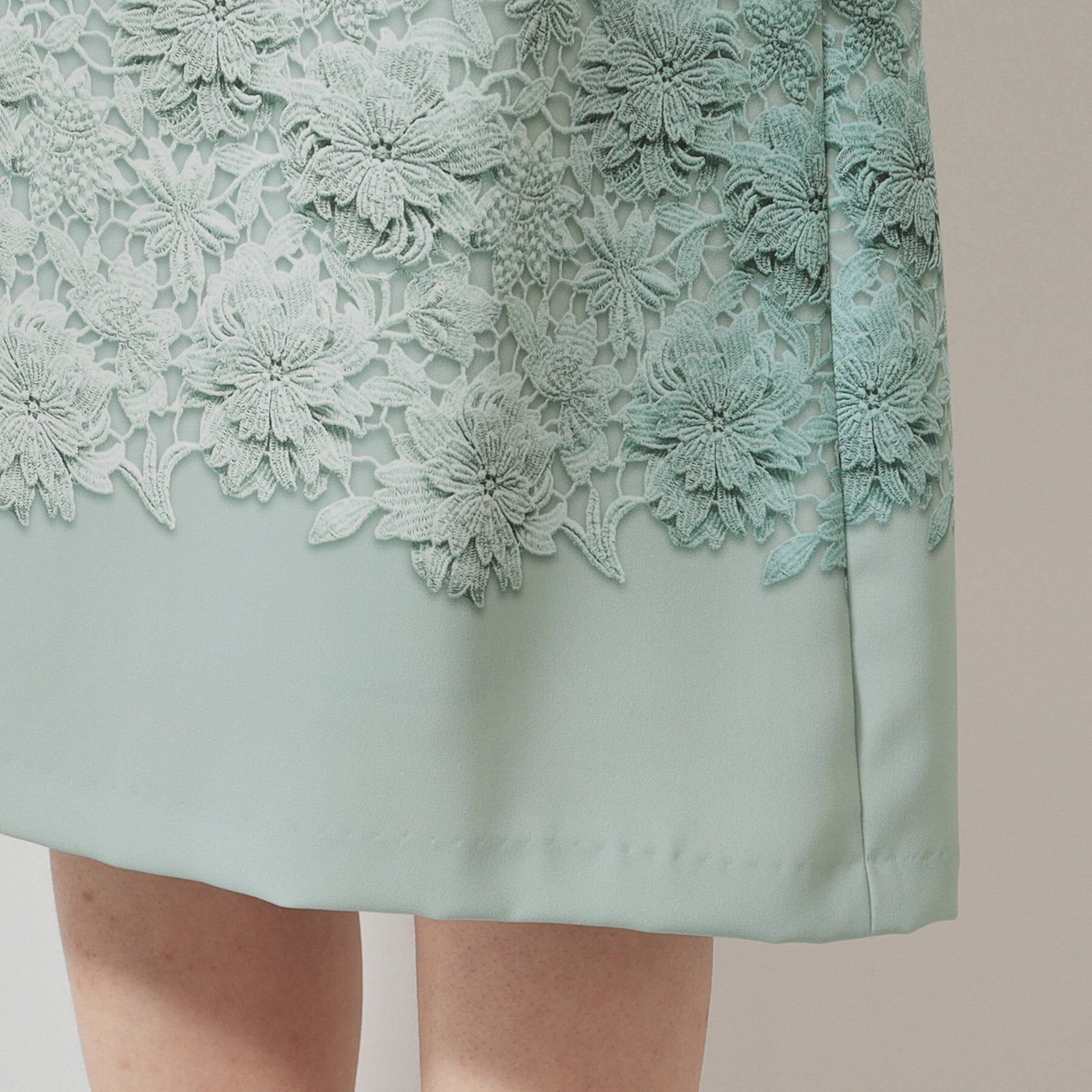 SunaUna「【＆yours project／SS～L】レースパネル柄ワンピース」|ワンピース|