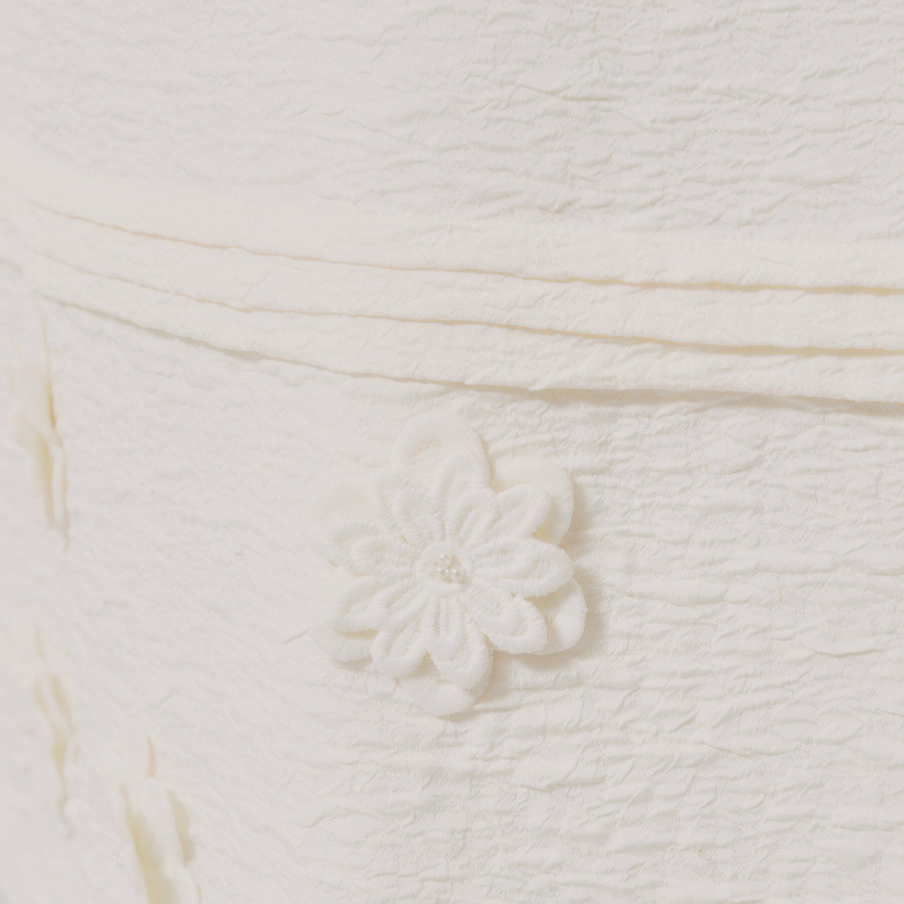 SunaUna「【お花モチーフ／タック切り替え】Aラインスカート」|スカート|