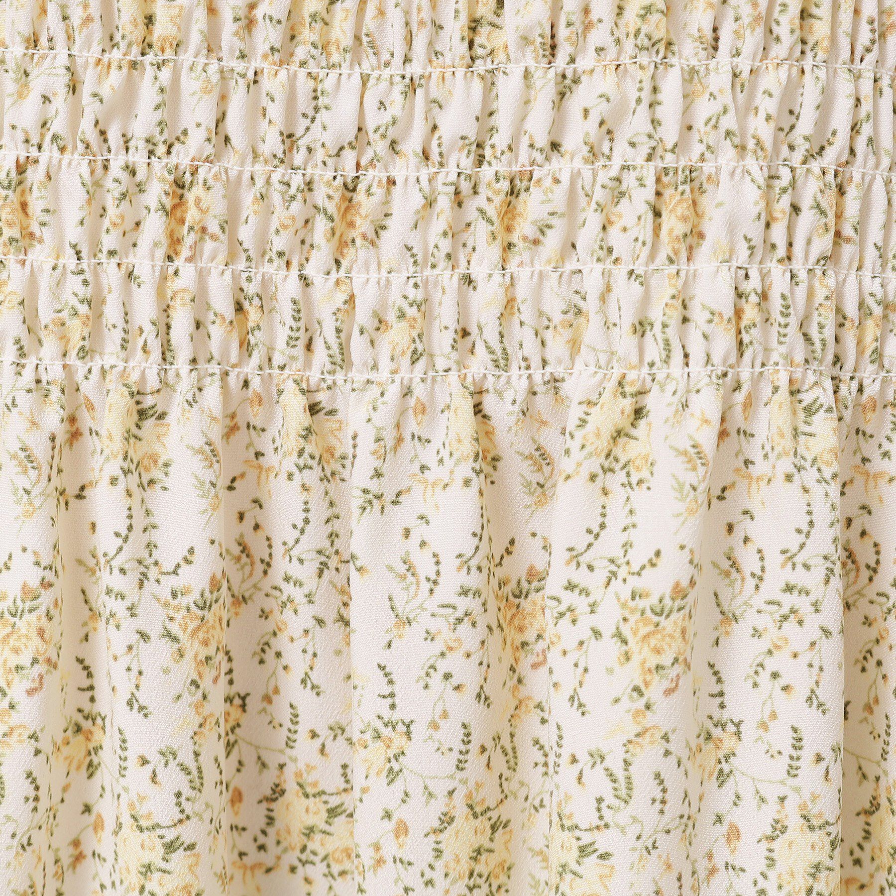 SunaUna「シャーリングフラワーワンピース」|ワンピース|