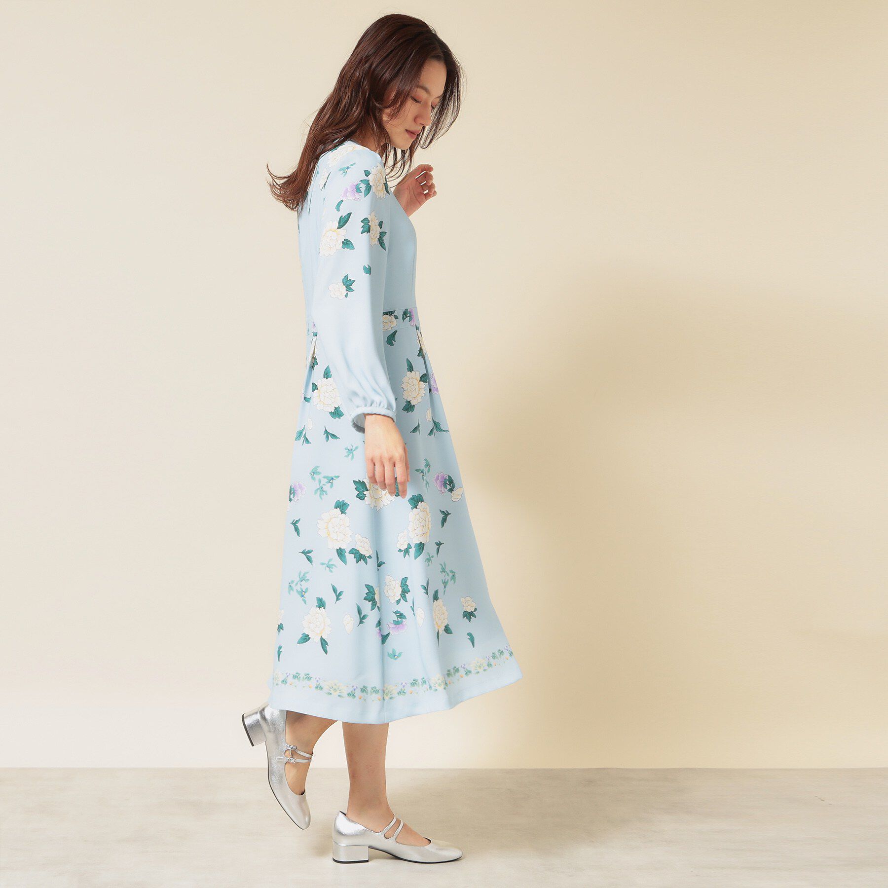 SunaUna「【co creation and yours／SS～L】オリエンタルプリントワンピース」|ワンピース|