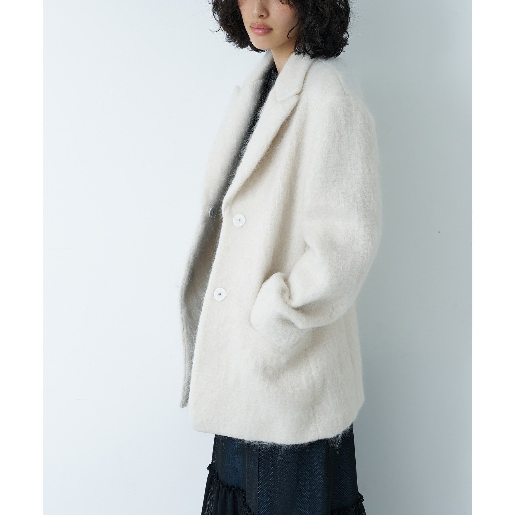 CODE A「◆shaggy jacket coat」|チェスターコート|