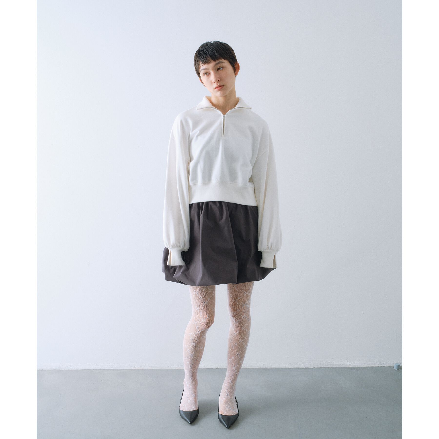 CODE A「puff zip sweat」|パーカー|