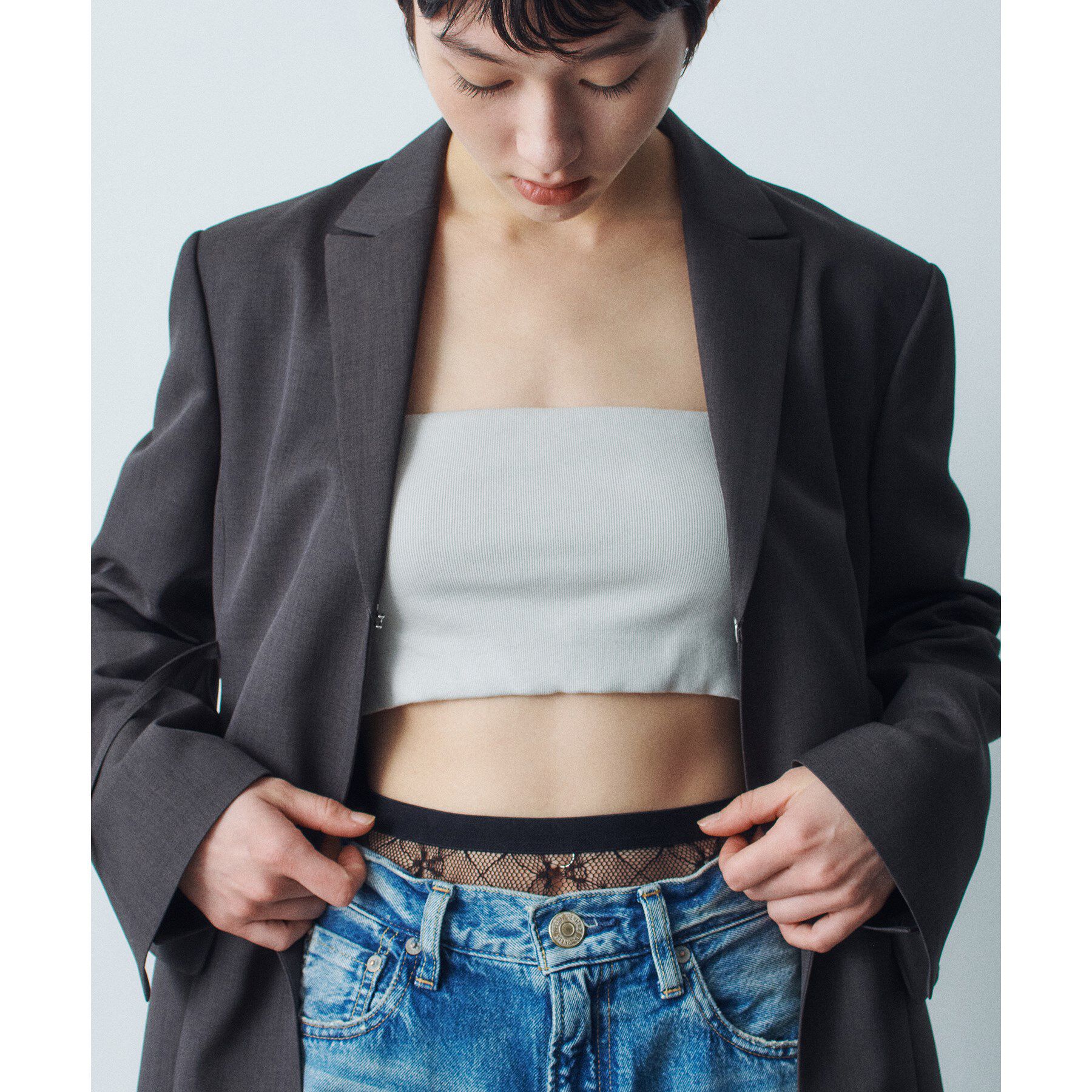 CODE A「bandeau bra short top」|チューブトップ|