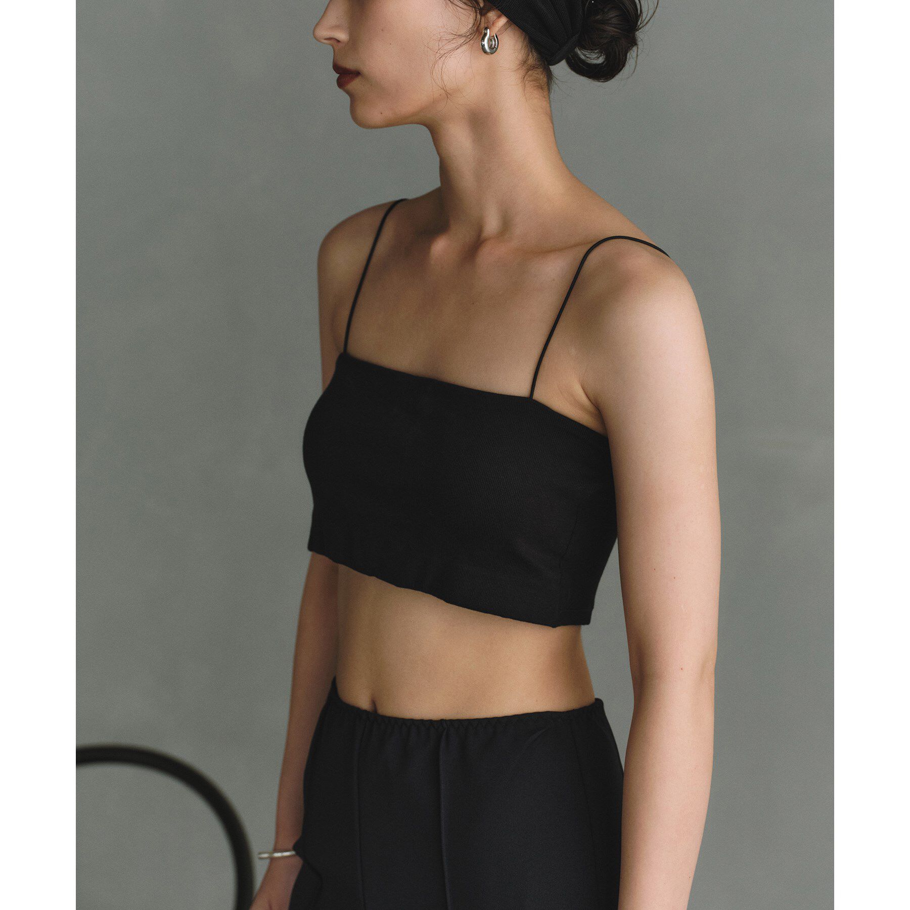 CODE A「bandeau bra short top」|チューブトップ|ブラック(019)