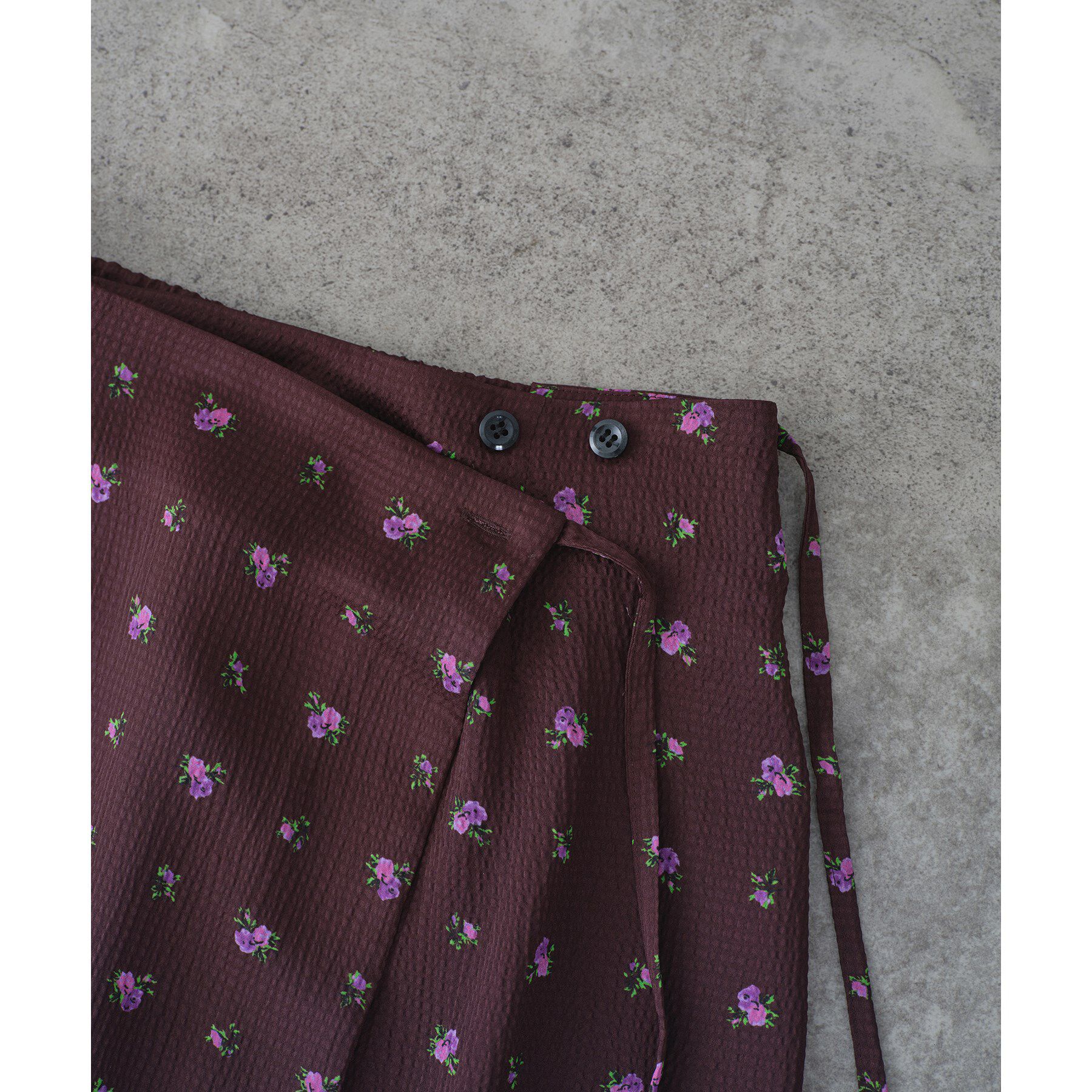 CODE A「blooming flower wrap skirt」|スカート|