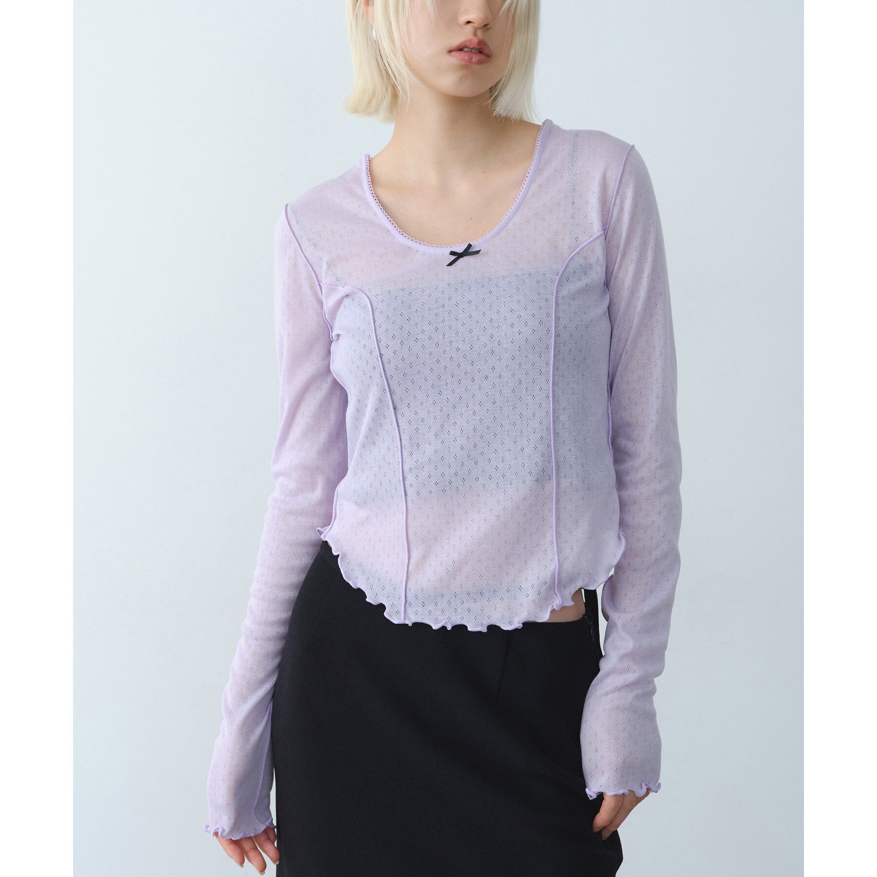 CODE A「whisper jersey top」|Tシャツ・カットソー|