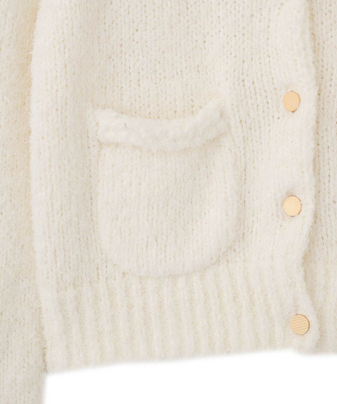 COCO DEAL「トリミングフェザーカーディガン」|ニット・セーター|