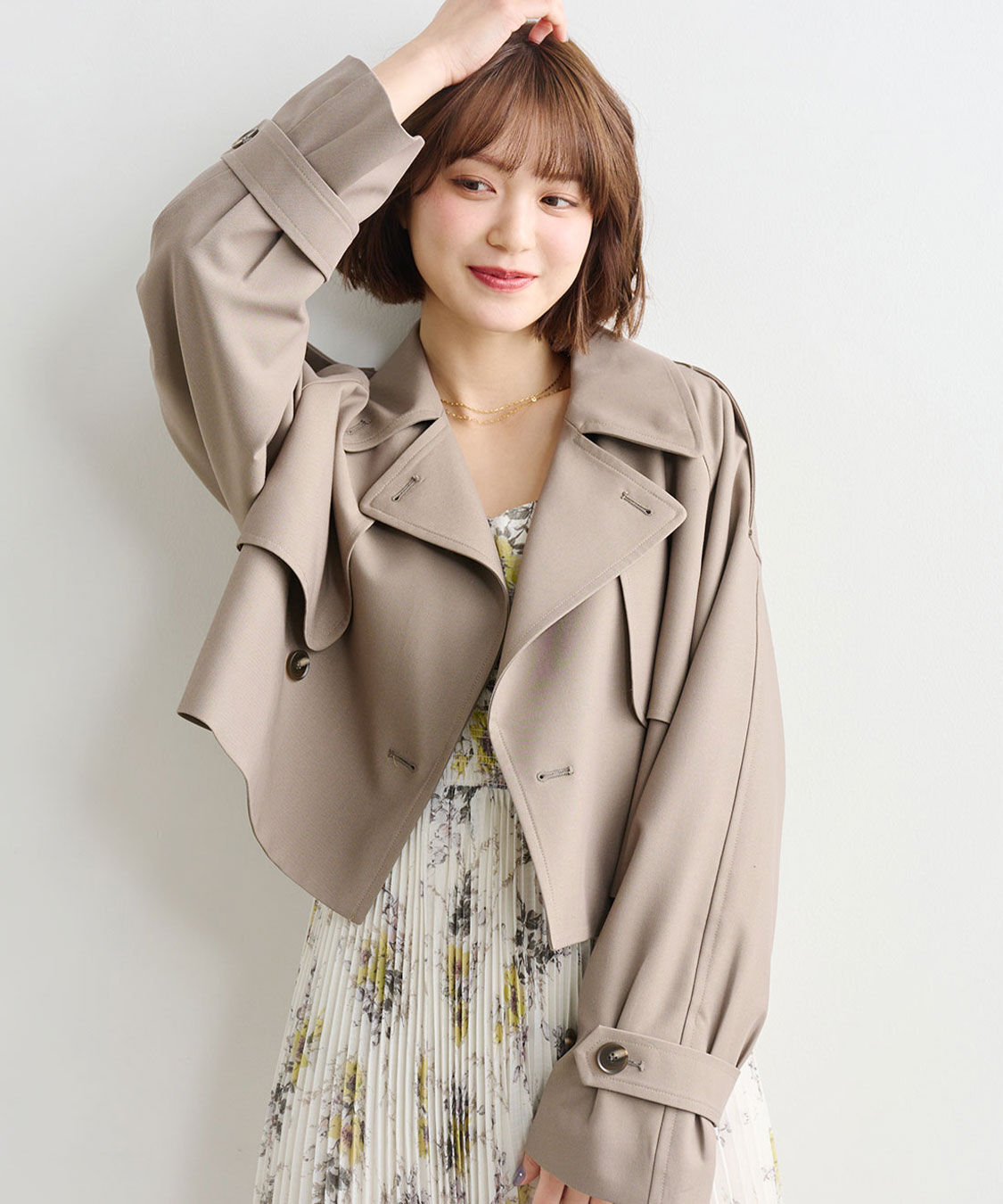 COCO DEAL「ショートトレンチコート」|トレンチコート|