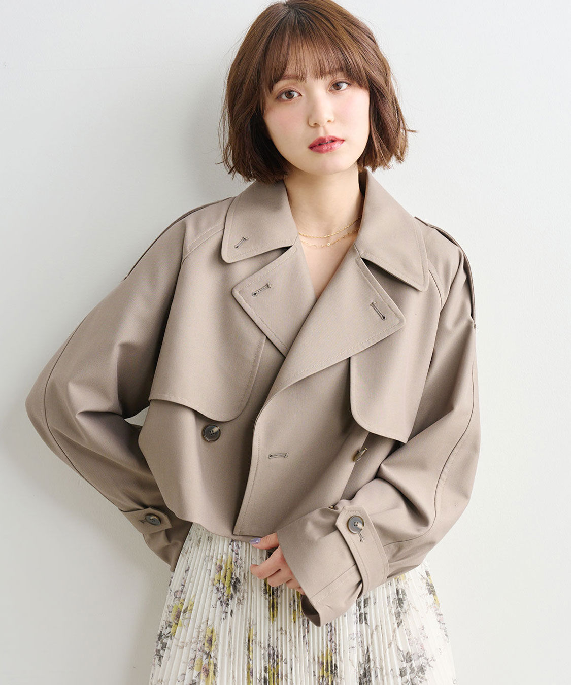 COCO DEAL「ショートトレンチコート」|トレンチコート|