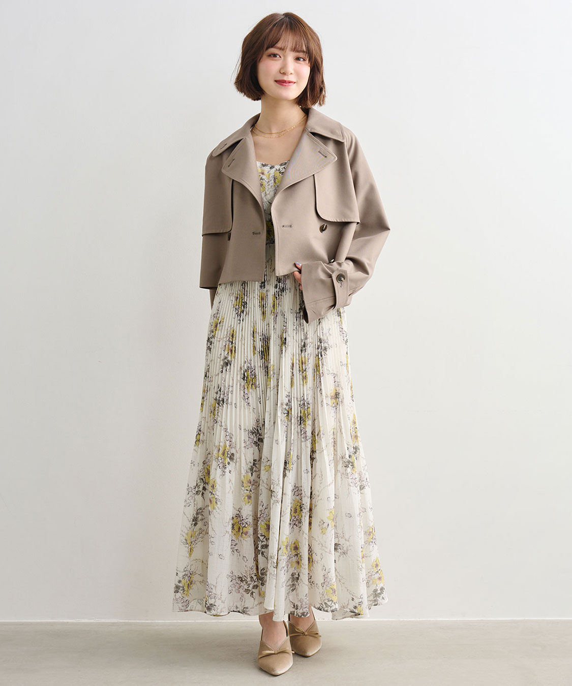 COCO DEAL「ショートトレンチコート」|トレンチコート|