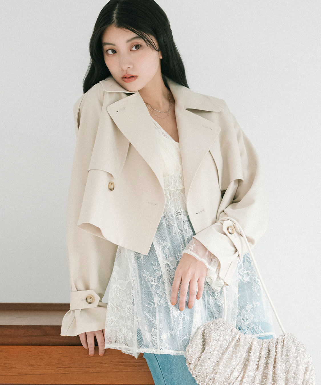 COCO DEAL「ショートトレンチコート」|トレンチコート|