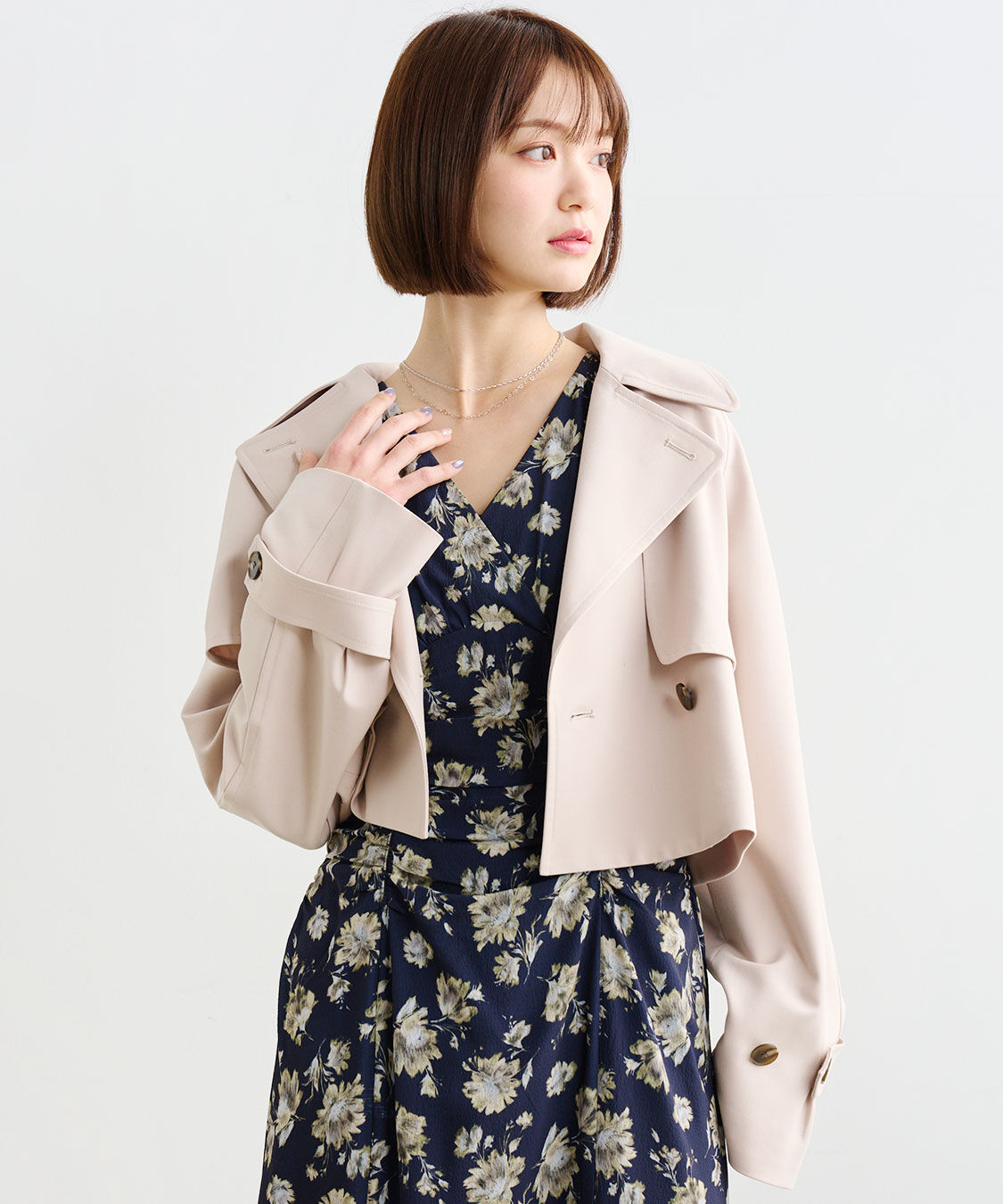 COCO DEAL「ショートトレンチコート」|トレンチコート|