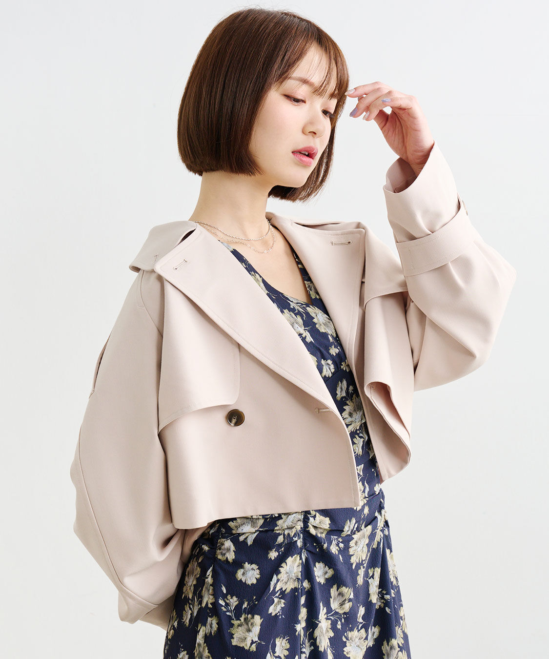 COCO DEAL「ショートトレンチコート」|トレンチコート|