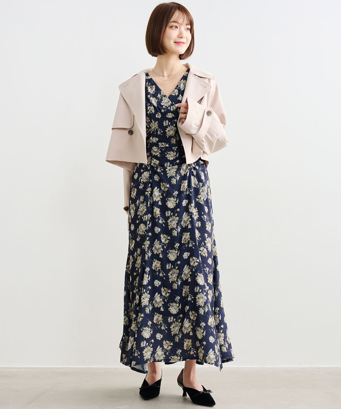 COCO DEAL「ショートトレンチコート」|トレンチコート|