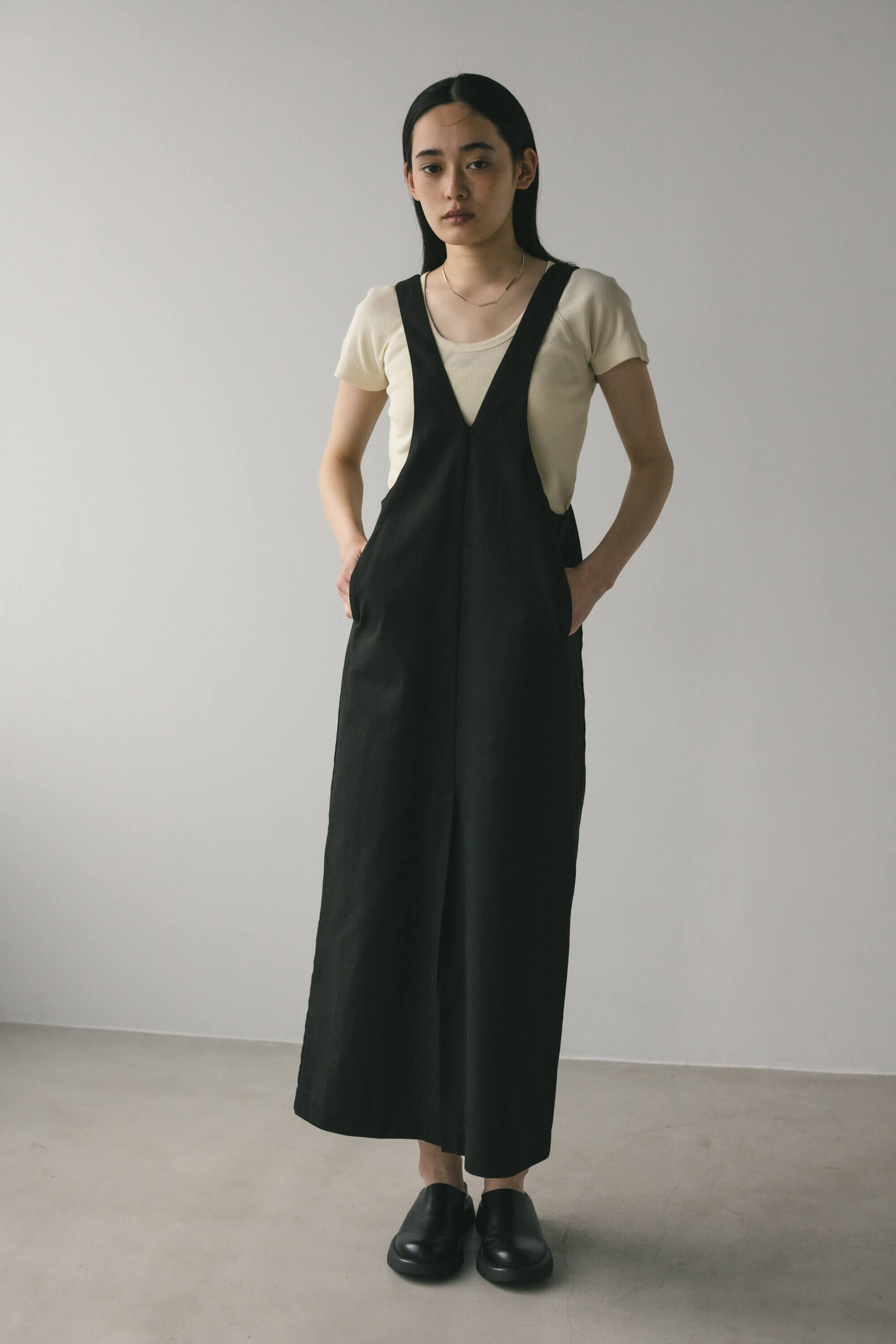 STYLEMIXER「ディープVジャンパースカート」|スカート|