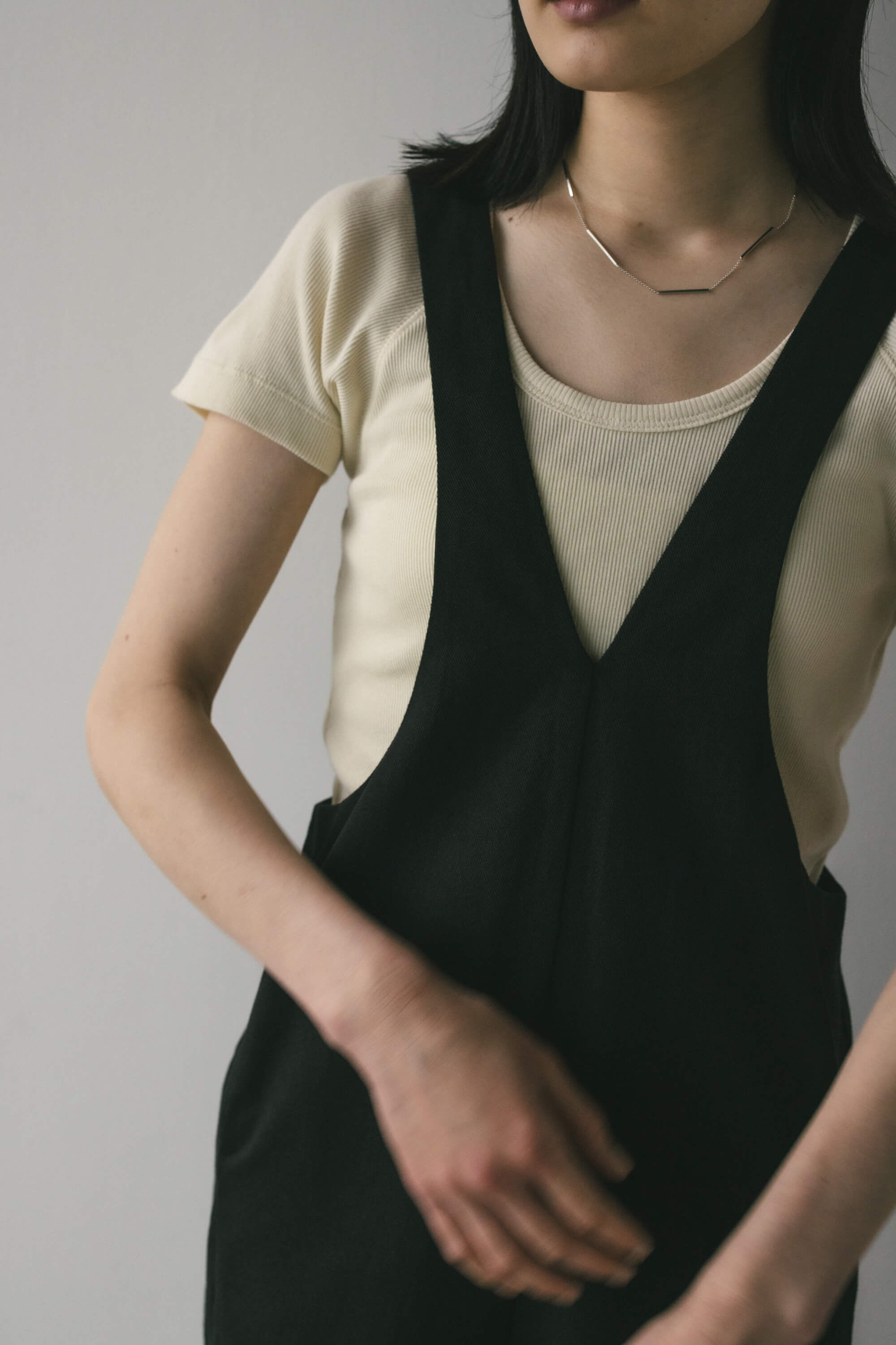 STYLEMIXER「ディープVジャンパースカート」|スカート|