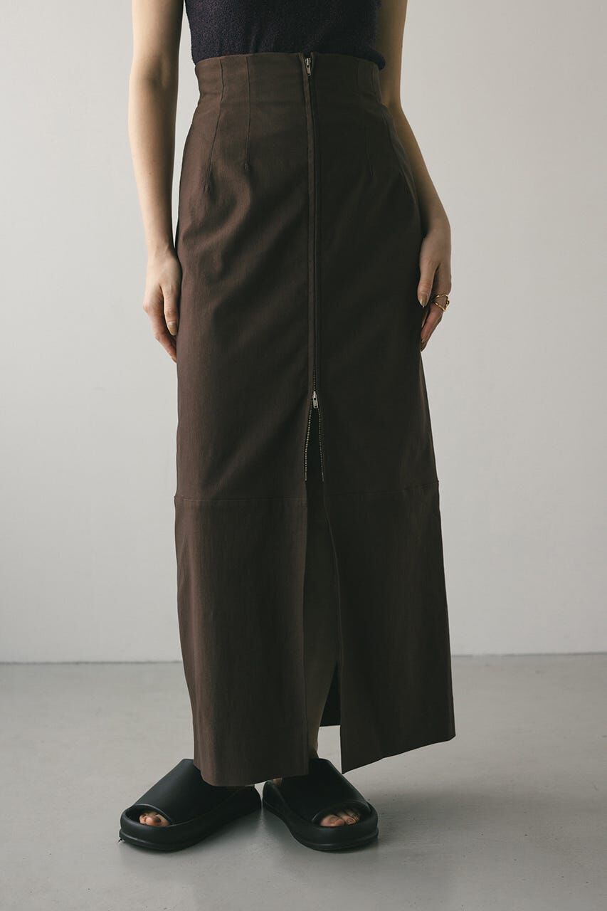 STYLEMIXER「フロントジップタイトスカート」|スカート|BRN