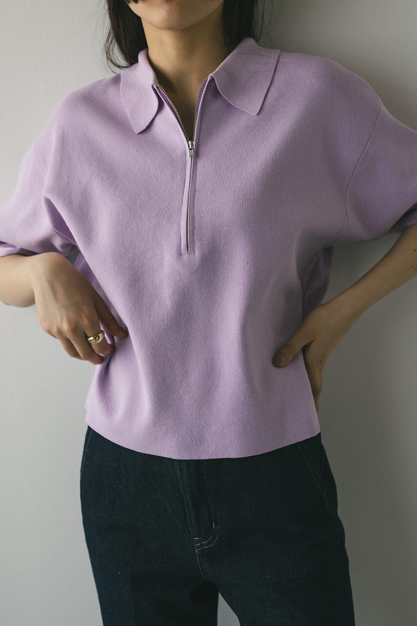 STYLEMIXER「ハーフリーブドライニットポロ」|ニット・セーター|