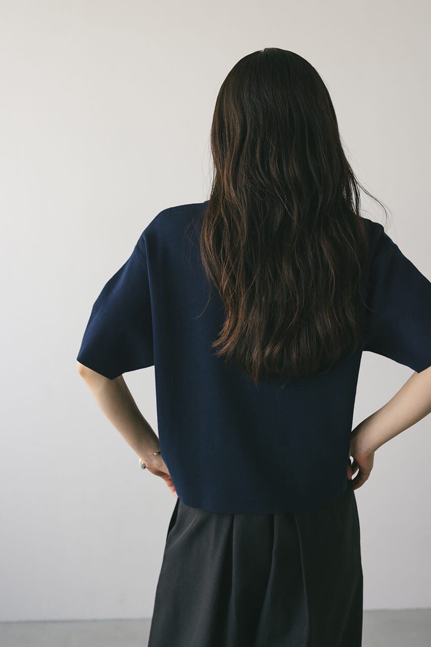 STYLEMIXER「ハーフリーブドライニットポロ」|ニット・セーター|