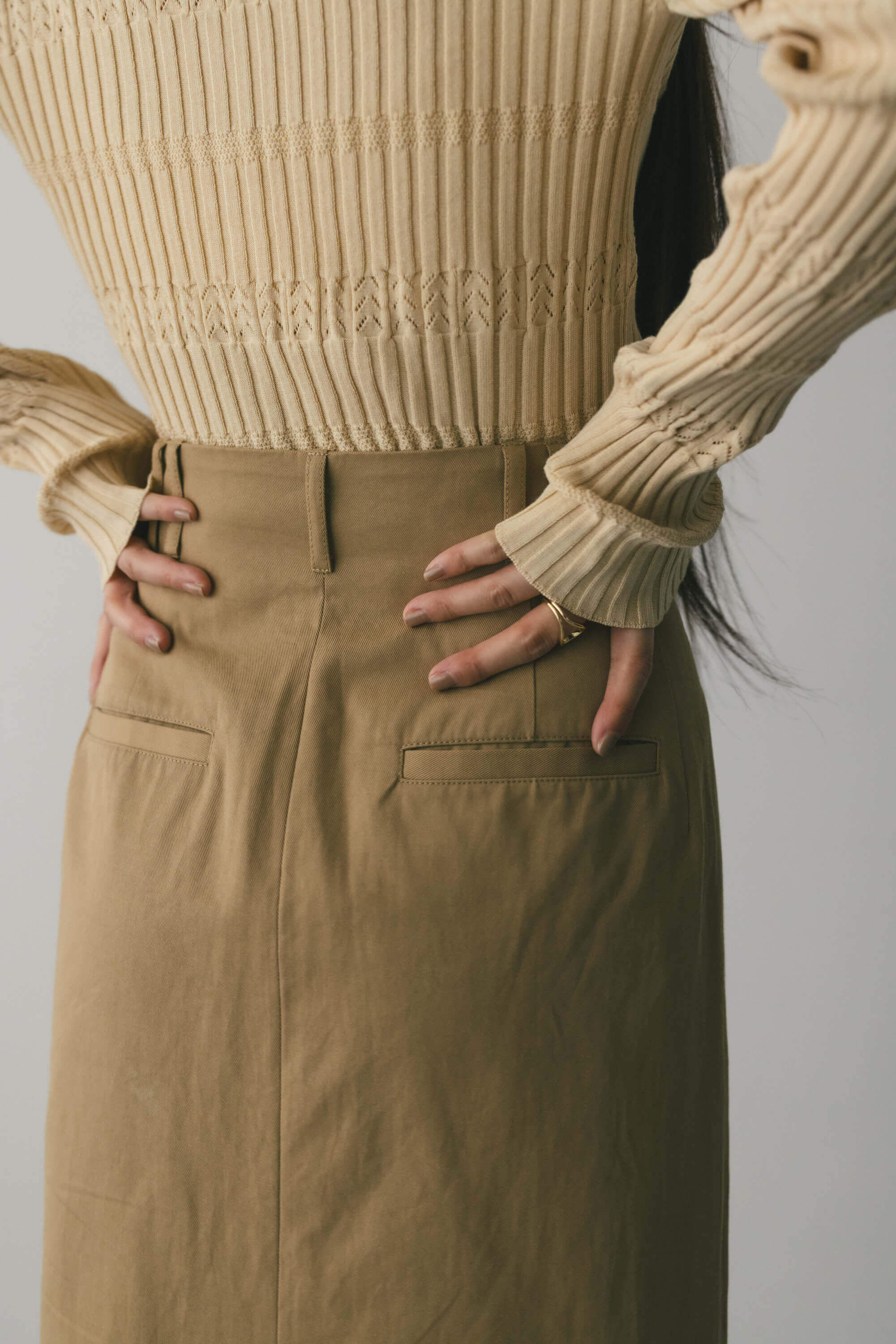 STYLEMIXER「ヘムギャザーチノスカート」|スカート|