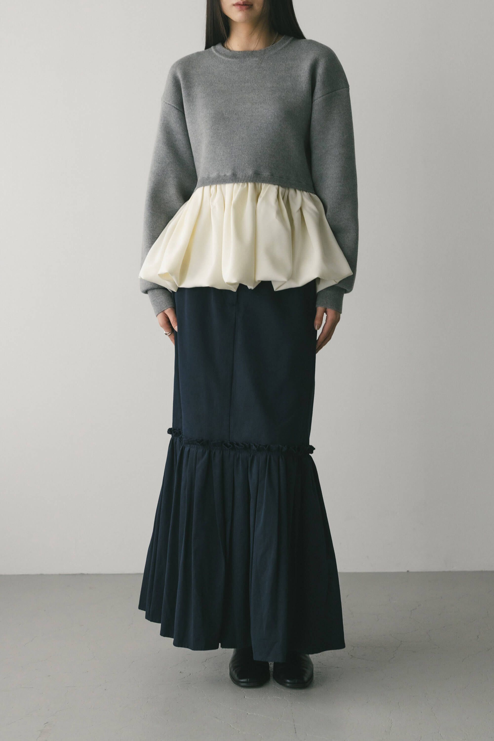 STYLEMIXER「ヘムギャザーチノスカート」|スカート|