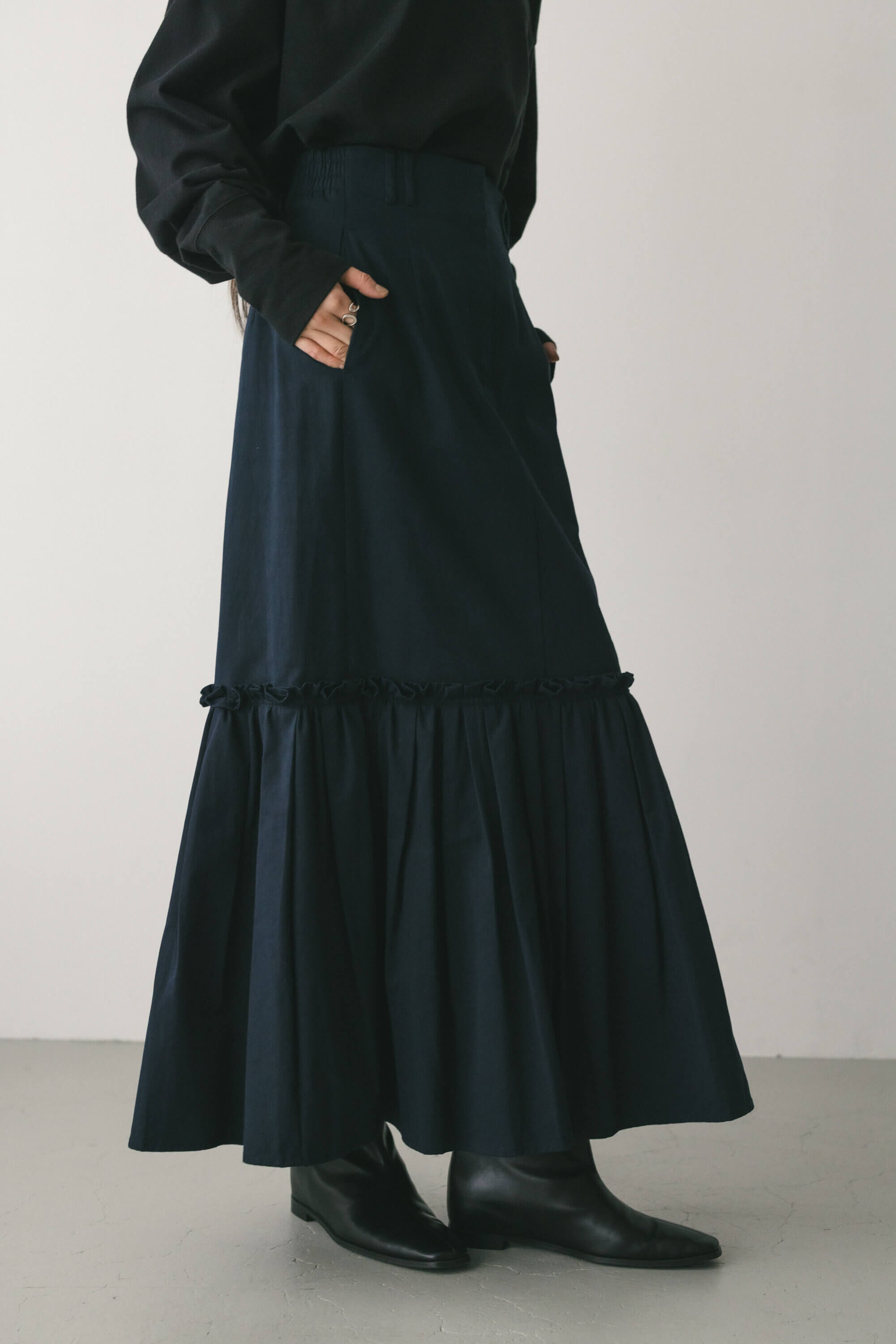 STYLEMIXER「ヘムギャザーチノスカート」|スカート|