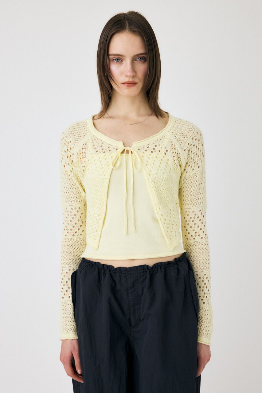 MOUSSY「OPENWORK KNIT アンサンブル」|ニット・セーター|