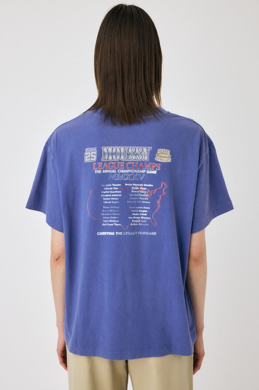 MOUSSY「MOUSSY LEAGUE CHAMPS 25 Tシャツ」|Tシャツ・カットソー|