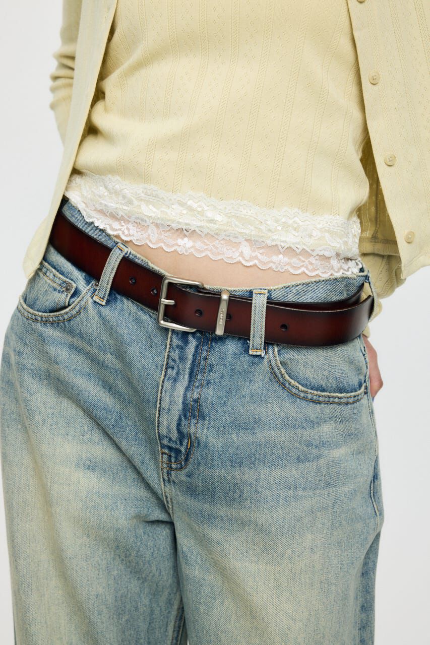 MOUSSY「BUCKLE LEATHER ベルト」|ベルト|