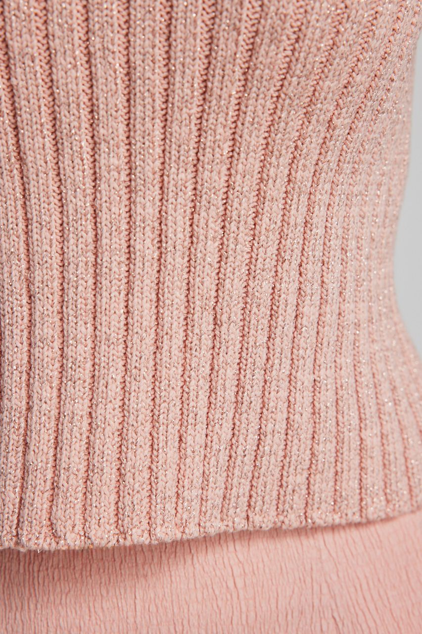 rienda「ホルターNCクロップドKnit TOP」|タンクトップ|