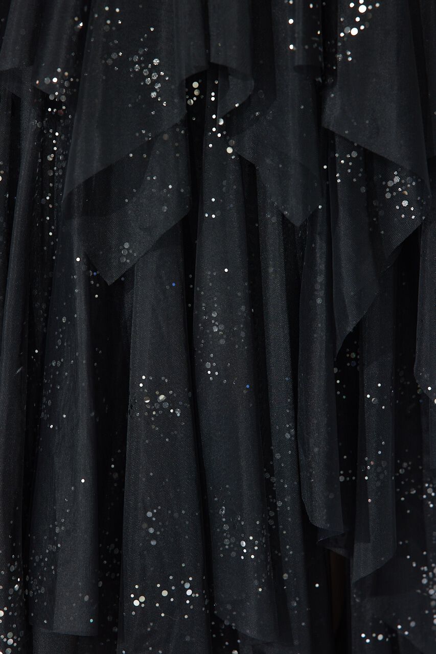 rienda「ニュアンスランダムチュールジャストウエストスカート」|スカート|