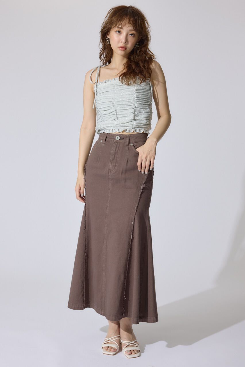 rienda「2WAYギャザーキャミトップス」|キャミソール|