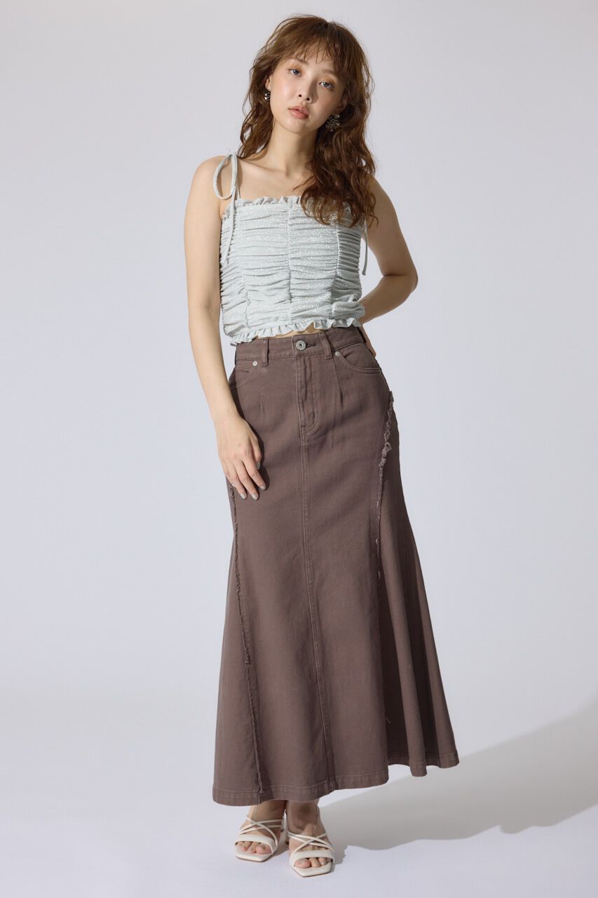 rienda「2WAYギャザーキャミトップス」|キャミソール|