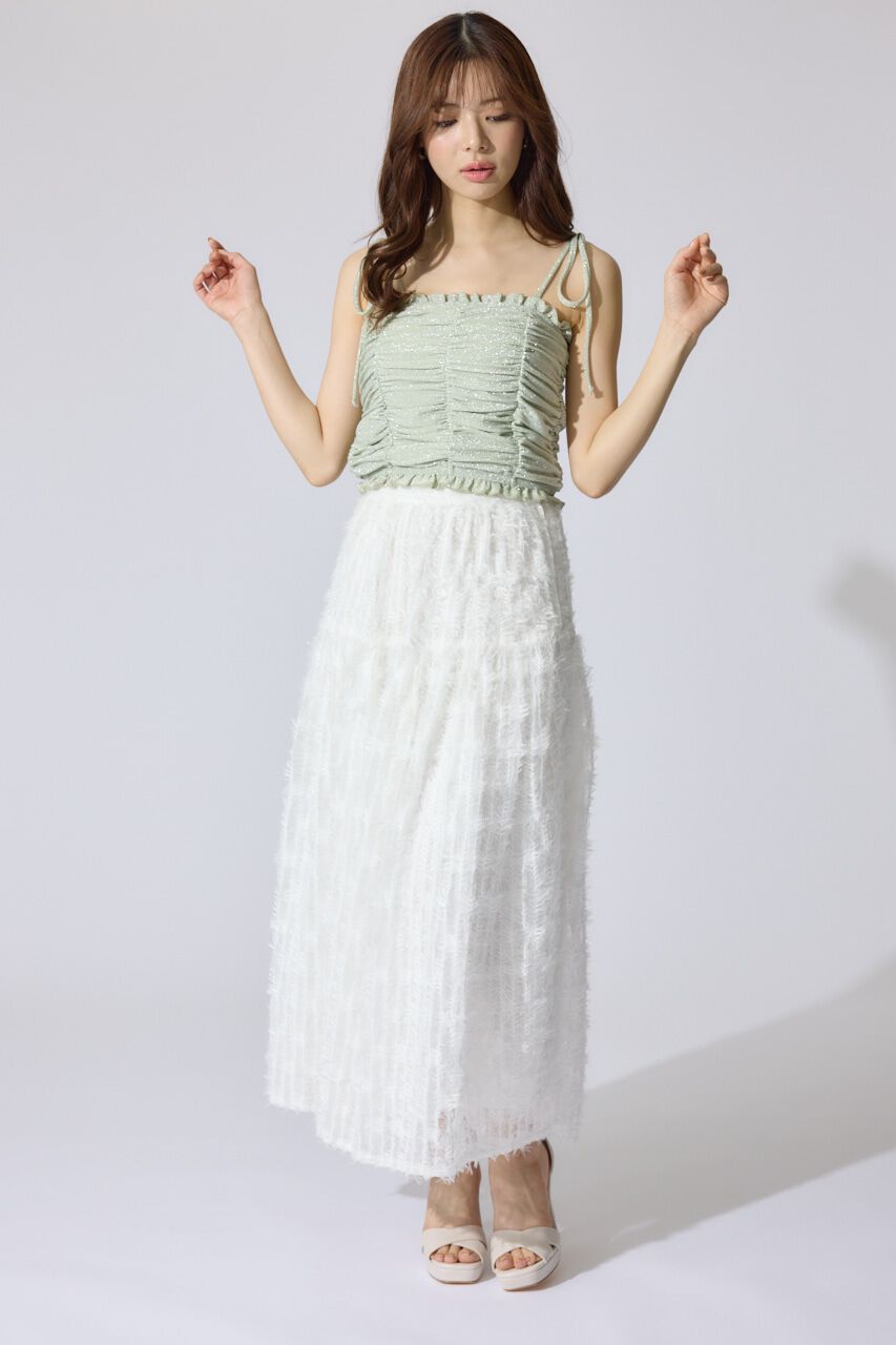 rienda「2WAYギャザーキャミトップス」|キャミソール|