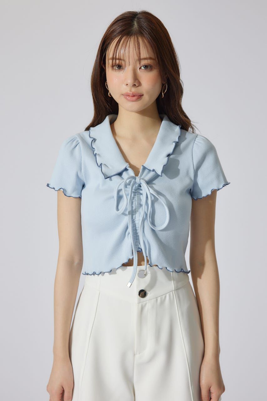 rienda「ドロストカットトップス」|Tシャツ・カットソー|