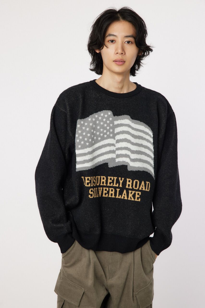 RODEO CROWNS「US flag ニット」|ニット・セーター|