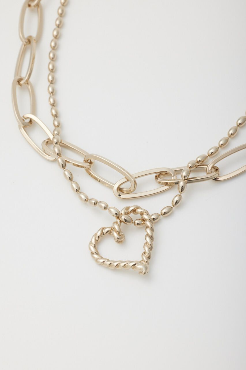 RODEO CROWNS「ハート二連ネックレス」|ネックレス|