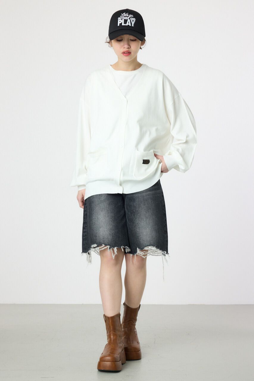 RODEO CROWNS「スクリプト LOGO ニットカーディガン」|カーディガン|