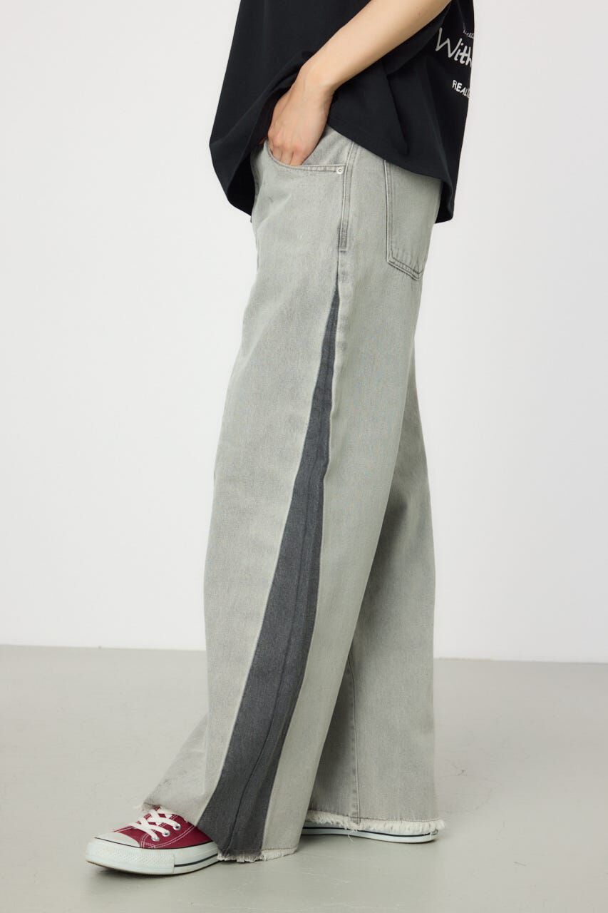 RODEO CROWNS「シームラインワイドデニムパンツ」|デニム|