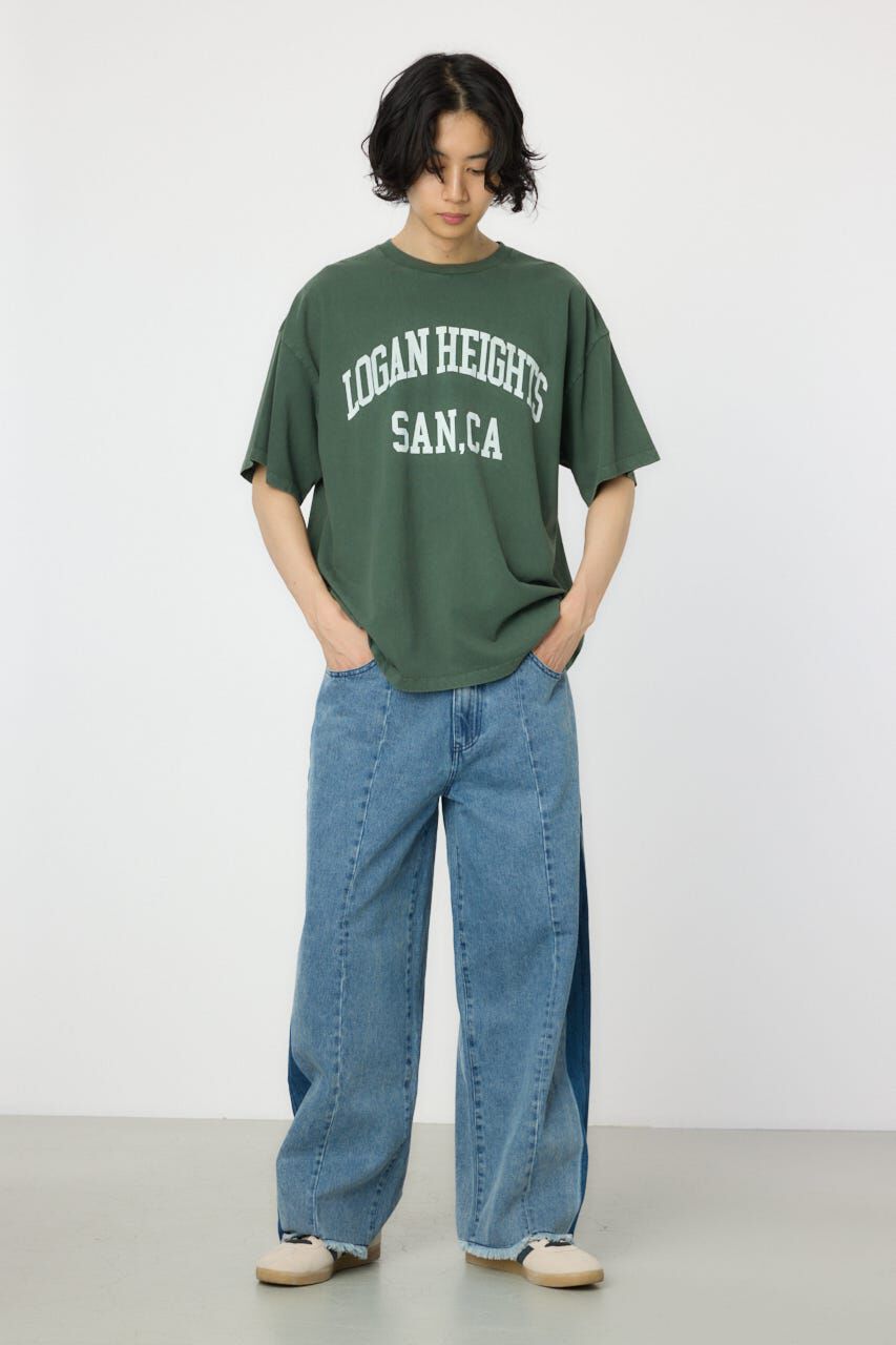 RODEO CROWNS「シームラインワイドデニムパンツ」|デニム|