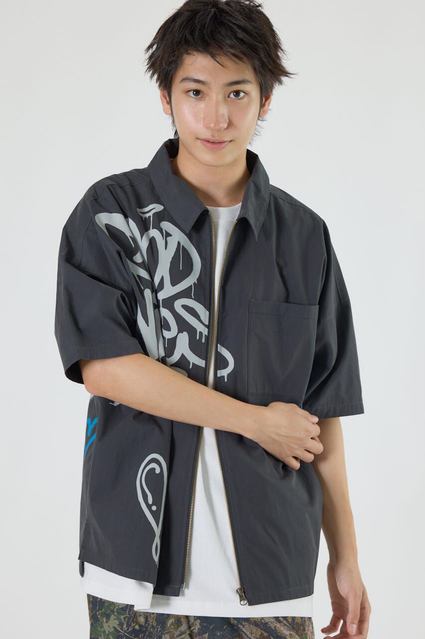 RODEO CROWNS「グラフィティーZIPシャツ」|シャツ・ブラウス|