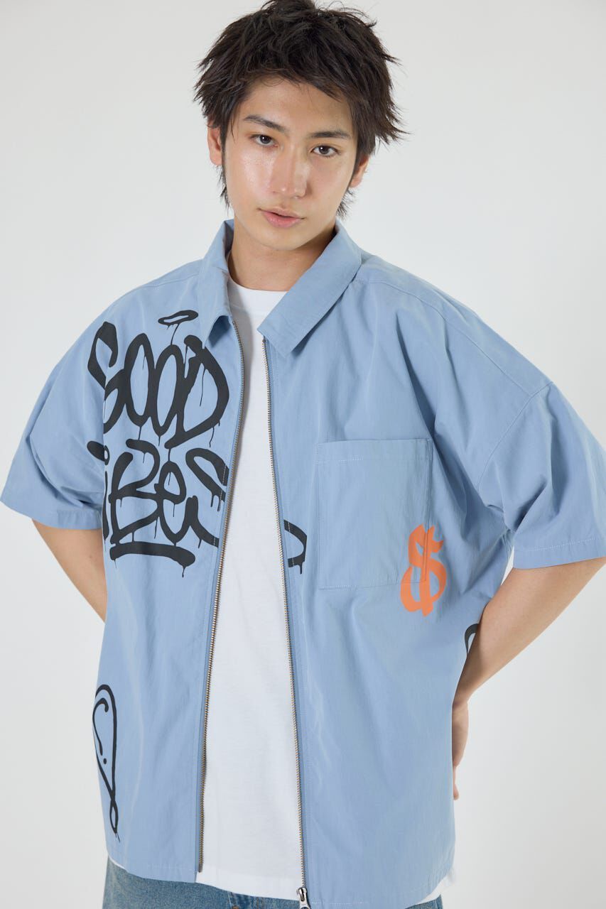 RODEO CROWNS「グラフィティーZIPシャツ」|シャツ・ブラウス|