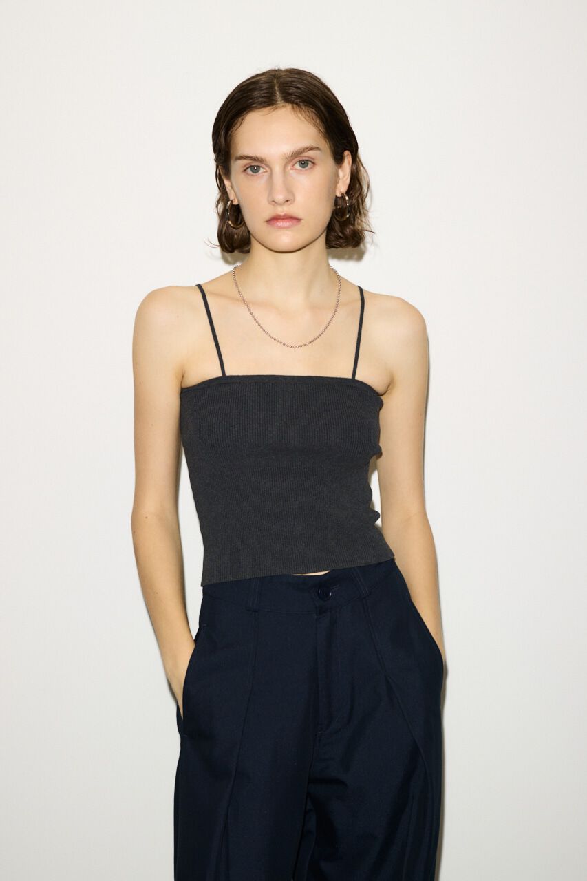 SLY「2WAY KNIT BANDEAU」|キャミソール|D/GRY3