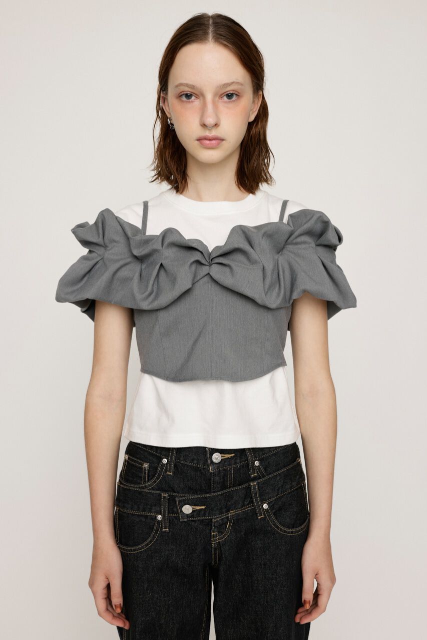 SLY「BALLON SLEEVE CAMI BUSTIER」|キャミソール|