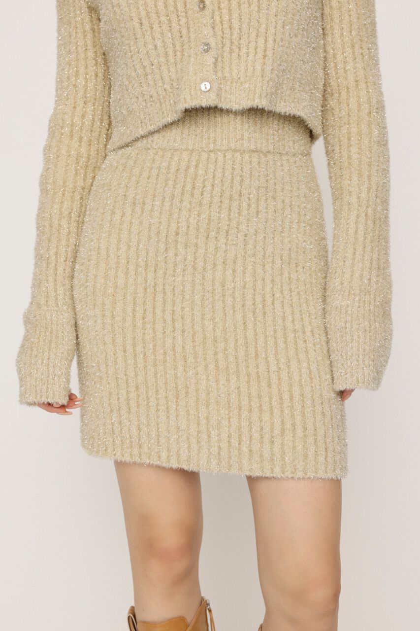SLY「GLITTER KNIT ショートスカート」|スカート|